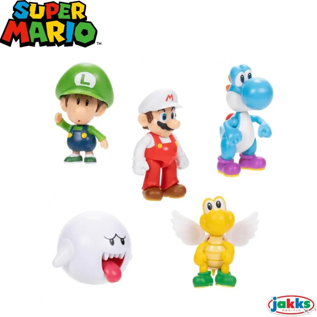 Figura Super Mario Bros articulada 6 cm original JAKKS – 424564